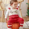 Frauen Overall Strampler 1pc Weihnachten Elch Pattren Kinder Kinder Pullover Kleidung Warm2251