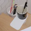 Portabevande Nero Multifunzione da scrivania Clip laterale enorme Tazza da bere portatile Tazza da tè Morsetto Piattino da tavolo per riporre gadget