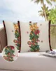 Pillow Case 2/4PCS Christmas Snowflake Lamp Ball Waterproof Decorative Sofa Throw Pillow Cover Case Garden Patio Cushion Covers 231024