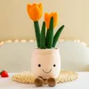 Simpatiche figurine in vaso di fiori di simulazione, torte creative, giocattoli di peluche, soggiorno, graziose decorazioni per la casa, regali all'ingrosso