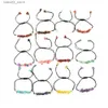 Charm Bracelets 12pc Natural Gem Stone Bracelet Irregular Crystal Stretch Chip Beads Nuggets Bracelets Bangles Quartz Wristband for Women Q231025