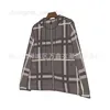 Herrenjacken Designer Herbst/Winter Plaid Kapuzen-Reißverschlussmantel Plaid Casual Double Wear Top Jacke 962X