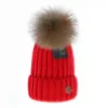 Unisex beanie elasticitet toppkvalitet vinterbrev solid skuilles sant hårboll mössa