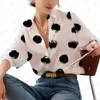 여성용 블라우스 2023 패션 셔츠 캐주얼 봄과 가을 긴 소매 기질 셔츠 느슨한 맞춤 중국 중세 시대