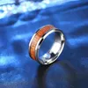 Wedding Rings HPXmas Fashion Classic Sell Titanium Wood Stainless Steel Jewelry For Men Male Mood B78163B