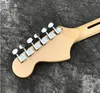 st Weiße E-Gitarre S-S-H Schwarze Tonabnehmer Chrom-Hardware Custom Shop Guitarra Kostenloser Versand