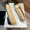 Dames ballet Flats schoenen Jurk Designer Schoenkanaal Casual schapenvacht opvouwbare Dans zwart witte espadrille sandaal Outdoor