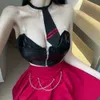 Costumi di sesso femminile adulti Cosplay Uniforme scolastica sexy in lingerie Jk Cosplay Chiamata notturna Mini gonna rossa del club del vestito di Halloween Spedizione gratuita