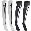 Women Socks 2 Pairs Black Bodysuit Nun Clothes Tube Cosplay High Halloween Long Party Knee Costume Stocking