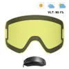 Ski Goggles Maxdeer Ski Goggles obiektyw dla mężczyzn Kobiety anty-fog Uv400 Big kolumna szklanki narciarski