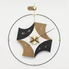 Wall Clocks Modern Metal Copper Clock For Living Room Simple And Luxurious Design Quartz Movement Decoration