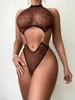 Pigiama sexy Cosplay Lingerie sexy per le donne del sesso Porno Lingerie Reggiseno aperto Biancheria intima erotica Babydoll Crotchless Costume femminile Indumenti da notte in pizzo