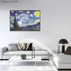 パズルMaxrenard 68*49cmジグソーパズル1000ピースvan gogh The Starry Sky Oil Painting Art Puzzles Toys Toys for Adult