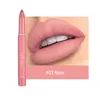 Lippotloden 2 in 1 lip voering waterdichte matte lippenstift potlood make -up lip tint sexy rode contour langdurige hydraterende lipliner cosmetica 231024