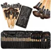 Outils de maquillage 32 PCS Black Brush Set Professionnel Visage Cosmétique Fondation Poudre Blush Fard À Paupières Mélange Make Up Lady 231025