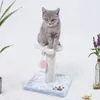 26cm 10.24 "Cat Tree Cat Krassen Post klimdieren speelgoed Wooden schattige bloemzuspalen Scratcher