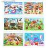 Puzzles New 30 Pieces Wooden Puzzles Cartoon Animal Traffic Tangram Wood 3d Puzzle Montessori Educational Toys for Children GiftsL231025