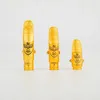 New Tenor Soprano Alto Saxophone Metal Mouthpiece Gold Lacquer Mouthpiece Sax Mouth Pieces