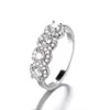 Vecalon Eleganter Ring 925 Sterling Silber Diamant Verlobung Ehering Ringe Für Frauen Braut Fein Party Fingerschmuck Geschenk263e