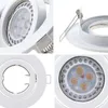 Lâmpada de parede 10pcs LED luminária de teto ajustável moldura redonda holofote embutido GU10 MR16 lâmpadas downlight acessórios