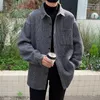 Mens Wool Blends Autumn Wool Coat Men's Fashion Super Large Vintage Wool Jacket Men's Street Clothing Korean Loose Short Wool Coat Men's Plus Size M-5XL 231025