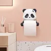 Toilet Paper Holders Resin Cartoon Panda Toilet Paper Holder WC Tissue Rack Bathroom Wall-mounted Punch-free Shelf Tissue Rack Roll Paper Hanger Rack 231025