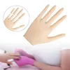 Mano pratica per unghie finte per manicure per unghie mobile in silicone flessibile flessibile professionale con dita flessibili