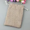 Pochettes à bijoux 15x20cm 30 pièces sacs cadeaux avec cordon de serrage pochette cadeau sac en Jute petit pour les femmes 2023 emballage affichage maison de stockage