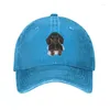 Casquettes de baseball Casquette de baseball personnalisée en coton teckel Femmes Hommes Réglable Badger Saucisse Wiener Chien Papa Chapeau Sports