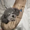 Kattbärare husdjurssling bärväska liten hundvalp som bär ryggsäck khaki för vandring camping