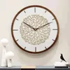 壁の時計エレガントなホームクロックピースクォーツギフトリビングルームデコレーションクラシックハンズゴールドラウンドキッチンリロジ装飾