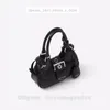 Women's Moon with soft goat leather Fashion Bags handbag Shoulder Bags Black item No. : 1BA381_2DYI_V_OOM