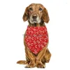 Abbigliamento per cani Bandane per animali domestici di Natale Collare per cani Gatti Bavaglino in cotone Triangar Sciarpa con motivo Babbo Natale Accessori per cuccioli Drop Del Dhkcq