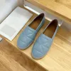 Designer Classic Women's Shoes Espadrlle loafers klädskor äkta läder anka tunga hatt tå casual ensamma bekväma sportskor fiskare mode storlek eu34-42