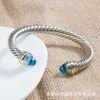 Designer Classic Jewelry DY Bracelet Fashion Charm jewelry women Dy bracelet popular woven twisted wire cable opening 7MM Christmas gift jewelry accessories