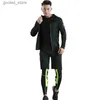 Tracksuits masculinos 2022 Sportswear Masculino Running Set Basquete Sutiã Apertado Terno Esportivo Fitness Apertado Terno Esportivo Running Training Track and Field Terno Q231025