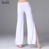 Scena noszenia modalne seksowne spodnie taneczne brzucha dla kobiet dama elegancka elegancka kostium tańca praktyka spodni odzież