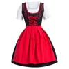 Robes décontractées robe ethnique allemande Oktoberfest serveuse fête bière filles vêtements bavarois Wench carnaval tenues ensembles