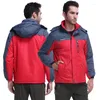 Chaquetas de caza al aire libre de gran tamaño M-9XL unisex hombres mujeres el mismo párrafo espesar más cachemira con capucha transpirable mantener abrigo cálido