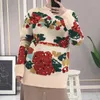 Kadın Sweaters 2023 Sonbahar Bayan Kazak Pulover Kayısı Sapırları Uzun Kollu Mürettebat Boyun Ming