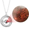 Chains Necklace Love You 100 Ball Astronomical Projecti Languages Projection I Rotating Necklaces Pendants