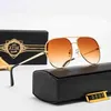 Dita – lunettes de soleil classiques plates pour femmes, Design de marque, nouvelle monture fine en métal, emballage luxueux, lentille Uv400, Dita1614YE0K, 2023