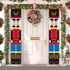 ديكورات عيد الميلاد ديكورات Nutcracker جندي لافتة الاشتراك معلقات 2023 ديكور للعطلات المنزلية Merry Door Happy 231025