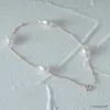 Bracelet Simple en perles d'or, en argent Sterling S925, chaînes fines exquises, pour femmes, fête, R231025