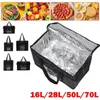Utomhuspåsar 70L Isolerad termisk kylväska isolering för att hålla kall stor kapacitet Portable Lunch Bag Picknick Camping Tin Foil Matspåsar 231025