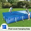 Sacs de rangement Couverture de piscine Poids Anti UV HDPE Parasol Piscine extérieure Fermeture Fournitures d'eau pour la sécurité hivernale