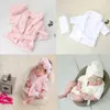 Pośrodniki Born Bathrobes Wrap Praph Props szata Bath Ręcznik Baby Po Strzelanie ubrania do Pography Stroje 1 SET 231024