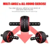 Sit Up Benches Abdominal Roller Exercise Wheel Fitness Equipment Mute Roller For Arms Back Belly Core Trainer Body Shape With Free Knee Pad 231025