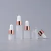 Flacon de parfum 50/30/20 pièces 2 ml 3 ml 5 ml flacons compte-gouttes en verre dépoli bouteilles d'huile essentielle vides pots flacons avec pipettes bouteilles de parfum 231024