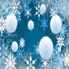 Wallpapers Modern Minimalist 3D Wallpaper For Living Room Sphere Blue Snowflake Mural Sofa Background Wall Paper Home Decor Papel De Parede